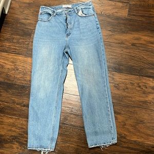 Abercrombie & Fitch Ankle straight ultra high rise jeans size 31/12R